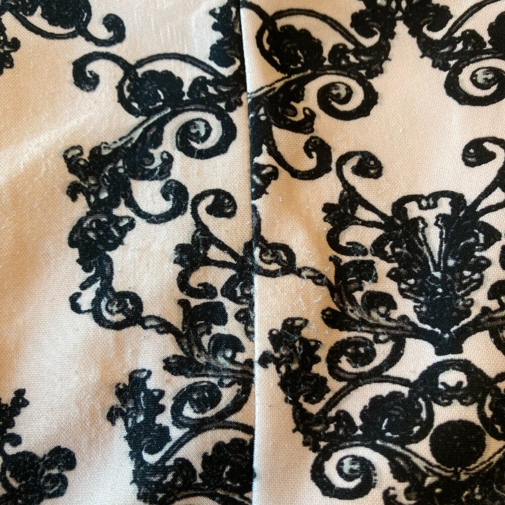 Danny & Nicole Dress Women Size 14 Black Gray Pink Fit & Flare - Picture 8 of 14